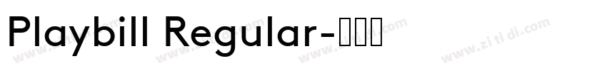 Playbill Regular字体转换